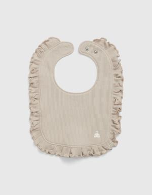 Gap Baby First Favorites TinyRib Bib beige