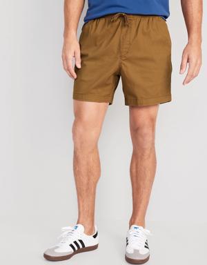 OGC Chino Jogger Shorts for Men -- 5-inch inseam brown