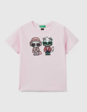 light pink be family t-shirt