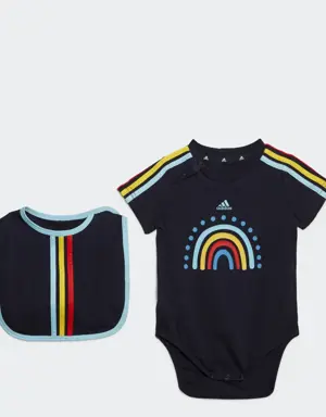 Adidas Gift Set — Body mit Lätzchen (Genderneutral)