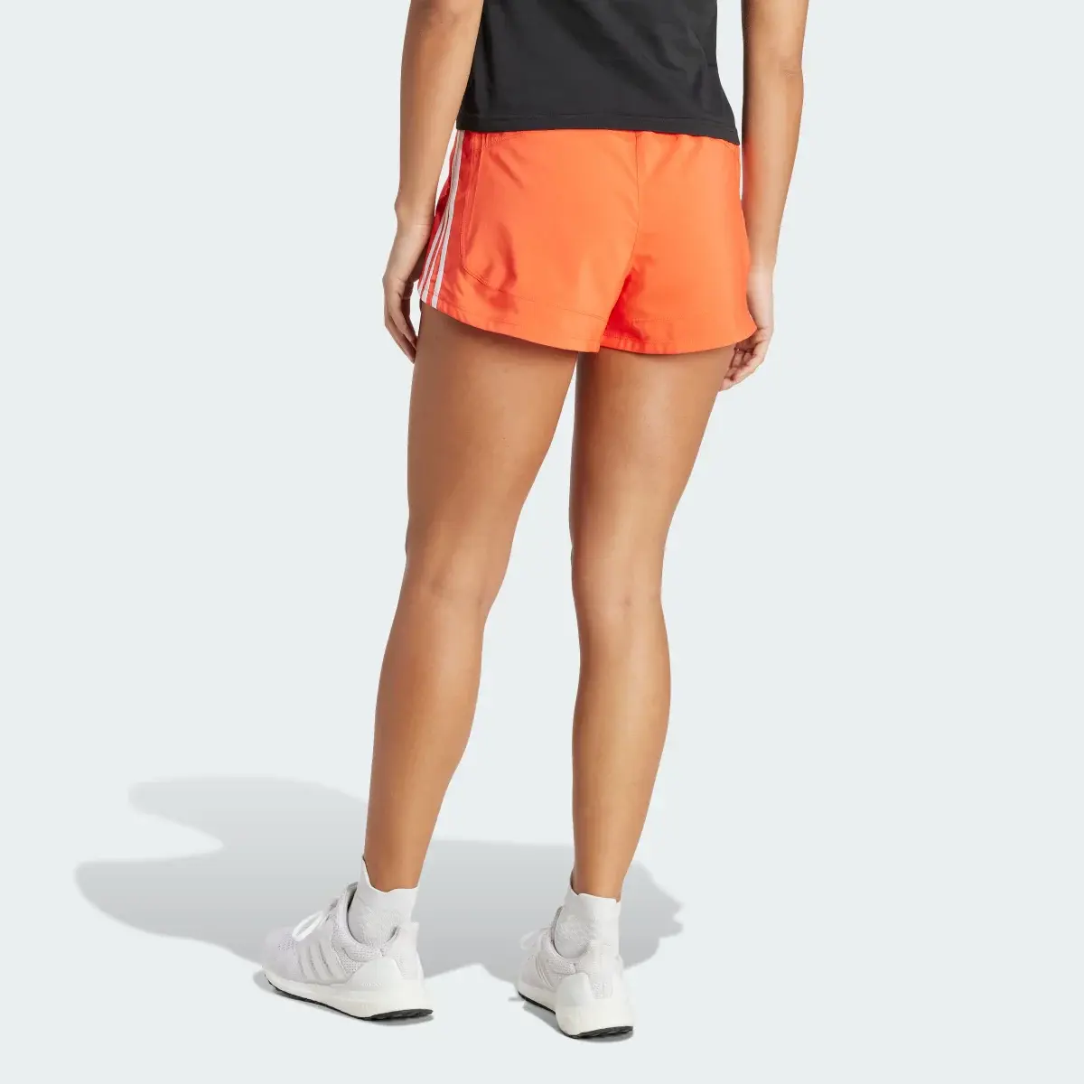 Adidas Pacer Training 3-Stripes Woven High-Rise Shorts. 3