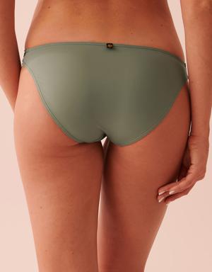 SOLID Recycled Fibers Shirred Sides Bikini Bottom