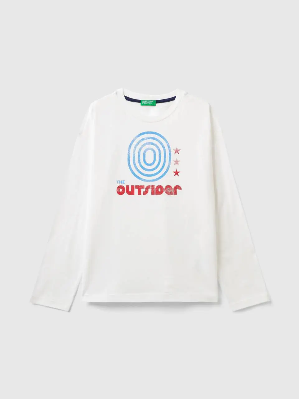 Benetton t-shirt with print in warm cotton. 1