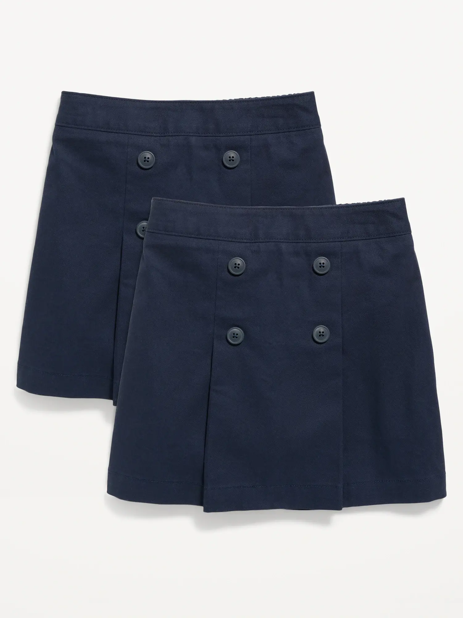 Old Navy School Uniform Pleated Skort 2-Pack for Girls blue. 1