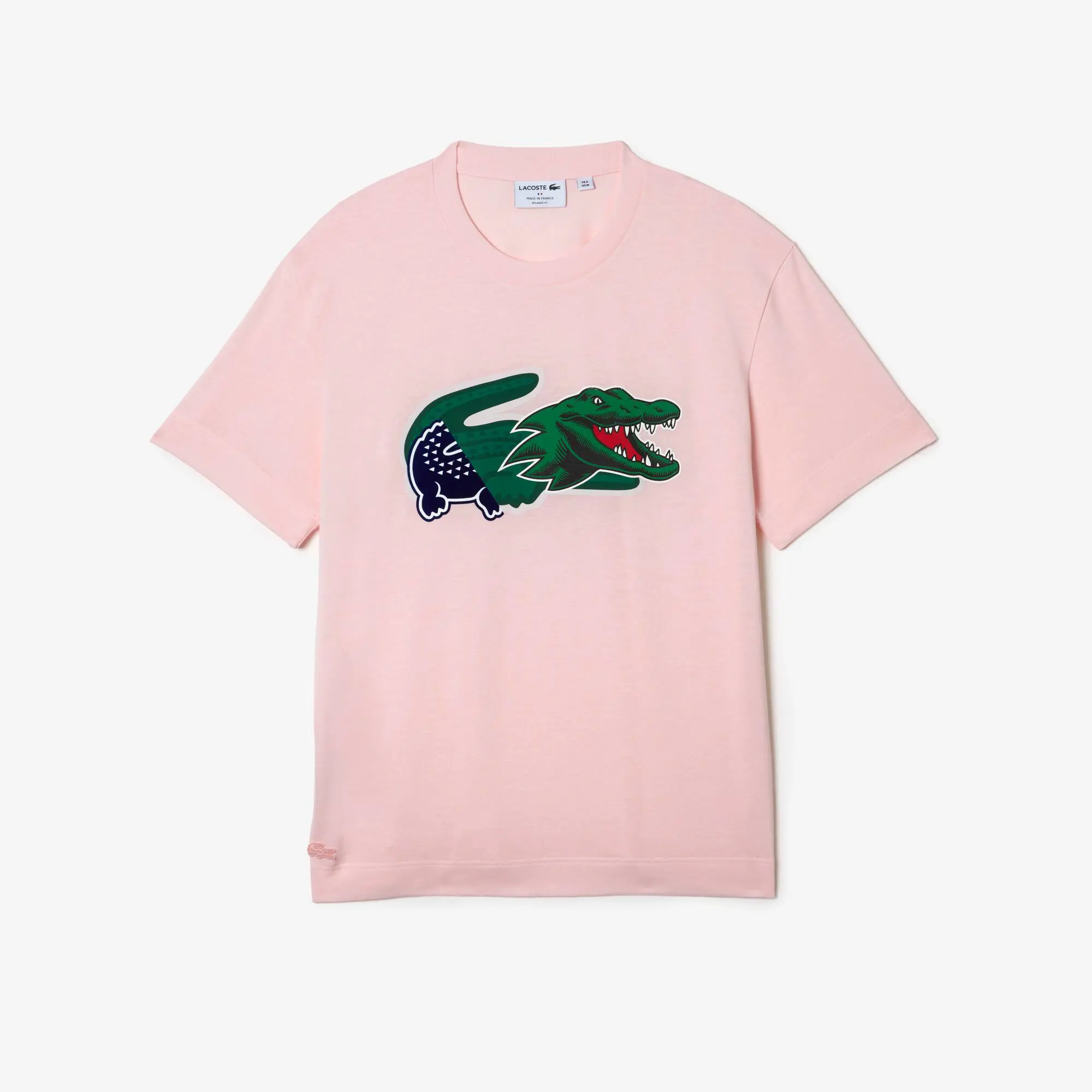 Lacoste Men's Holiday Relaxed Fit Oversized Crocodile T-Shirt. 2