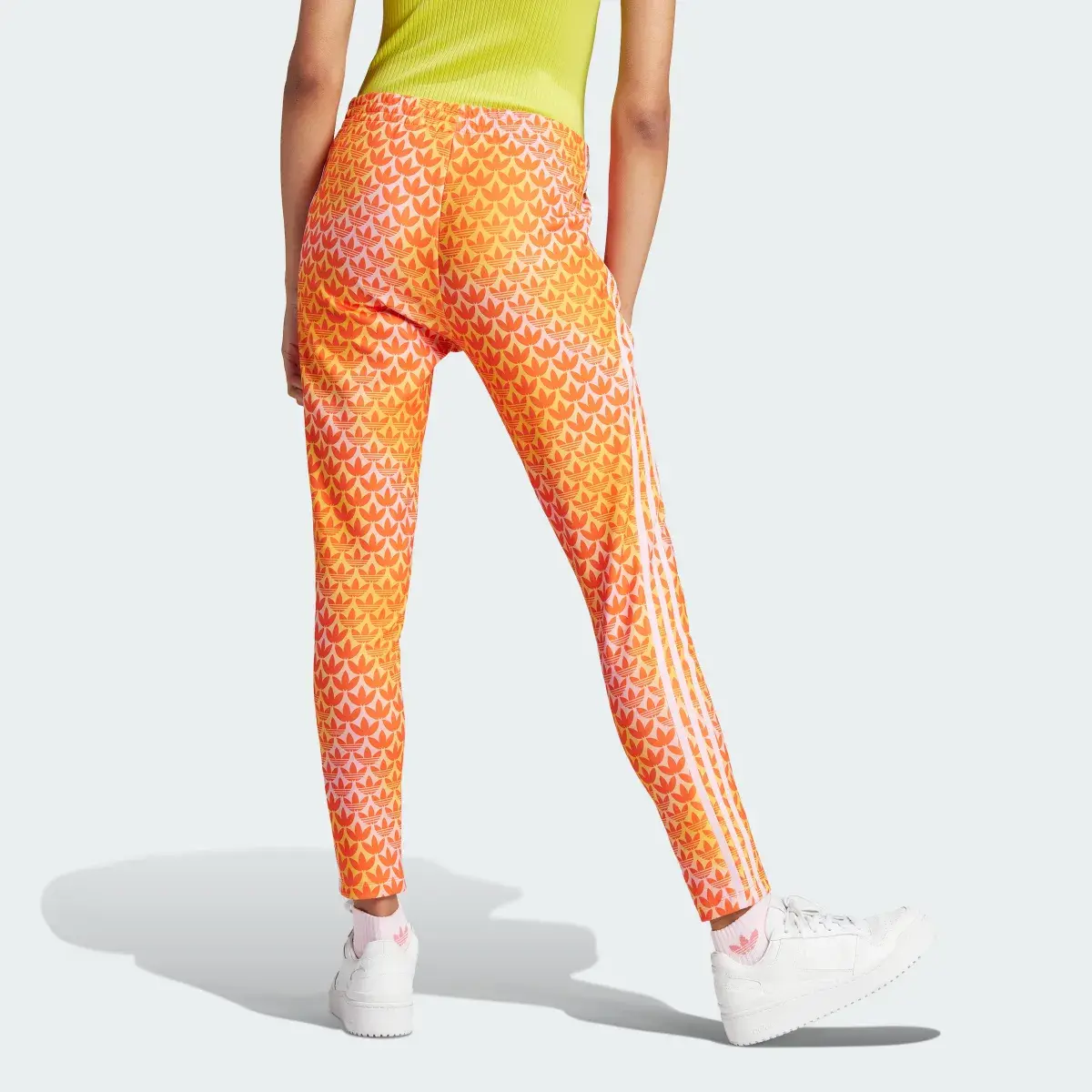 Adidas Adicolor Trefoil Monogram SST Track Pants. 2