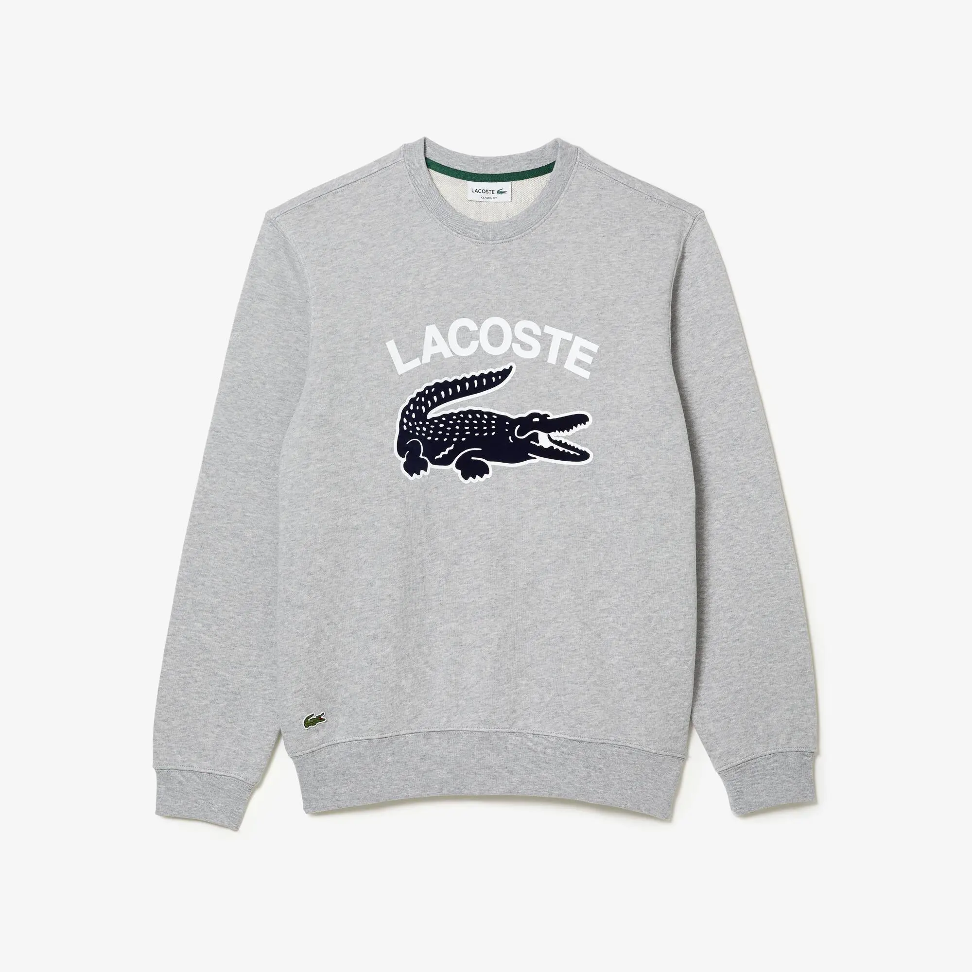 Lacoste Men's Lacoste Crocodile Print Crew Neck Sweatshirt. 2