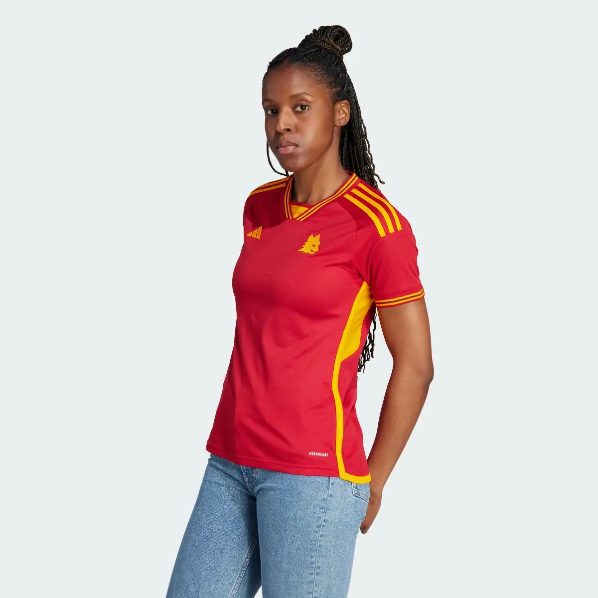 Adidas Camisola Principal 23/24 da AS Roma. 2