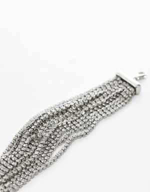 Faceted crystal bracelet
