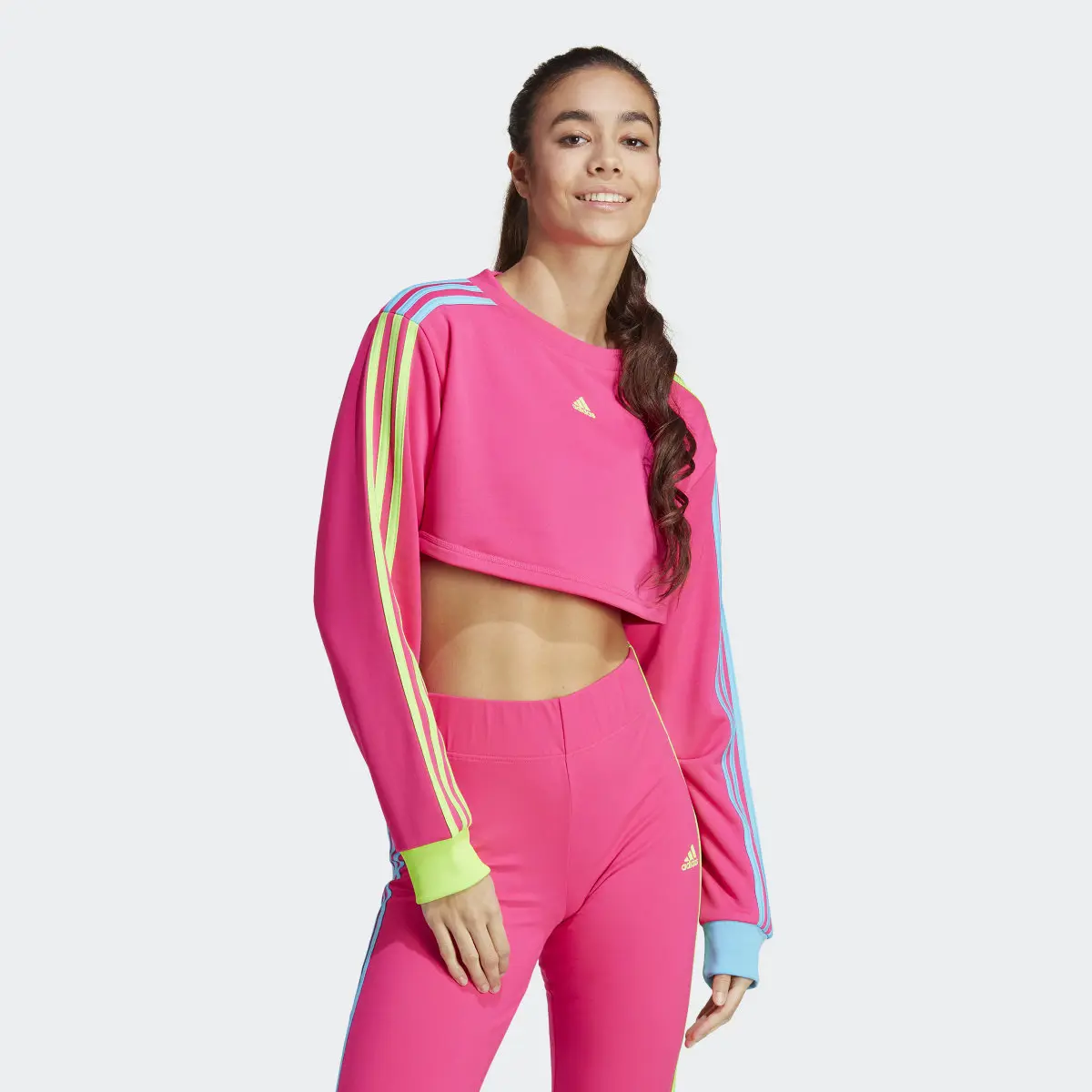 Adidas Sportswear Kidcore Cropped Sweatshirt. 2