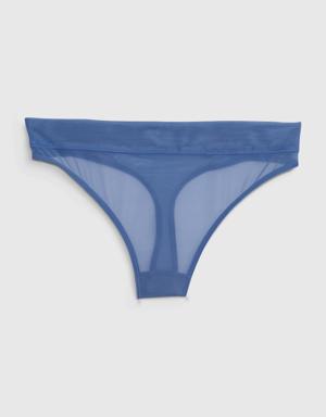 Mesh Thong blue