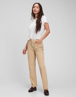 Mid Rise Washwell™ Loose Fit Jean Pantolon
