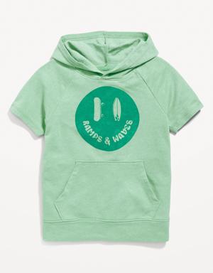Old Navy Short-Sleeve Graphic Pullover Hoodie for Boys green