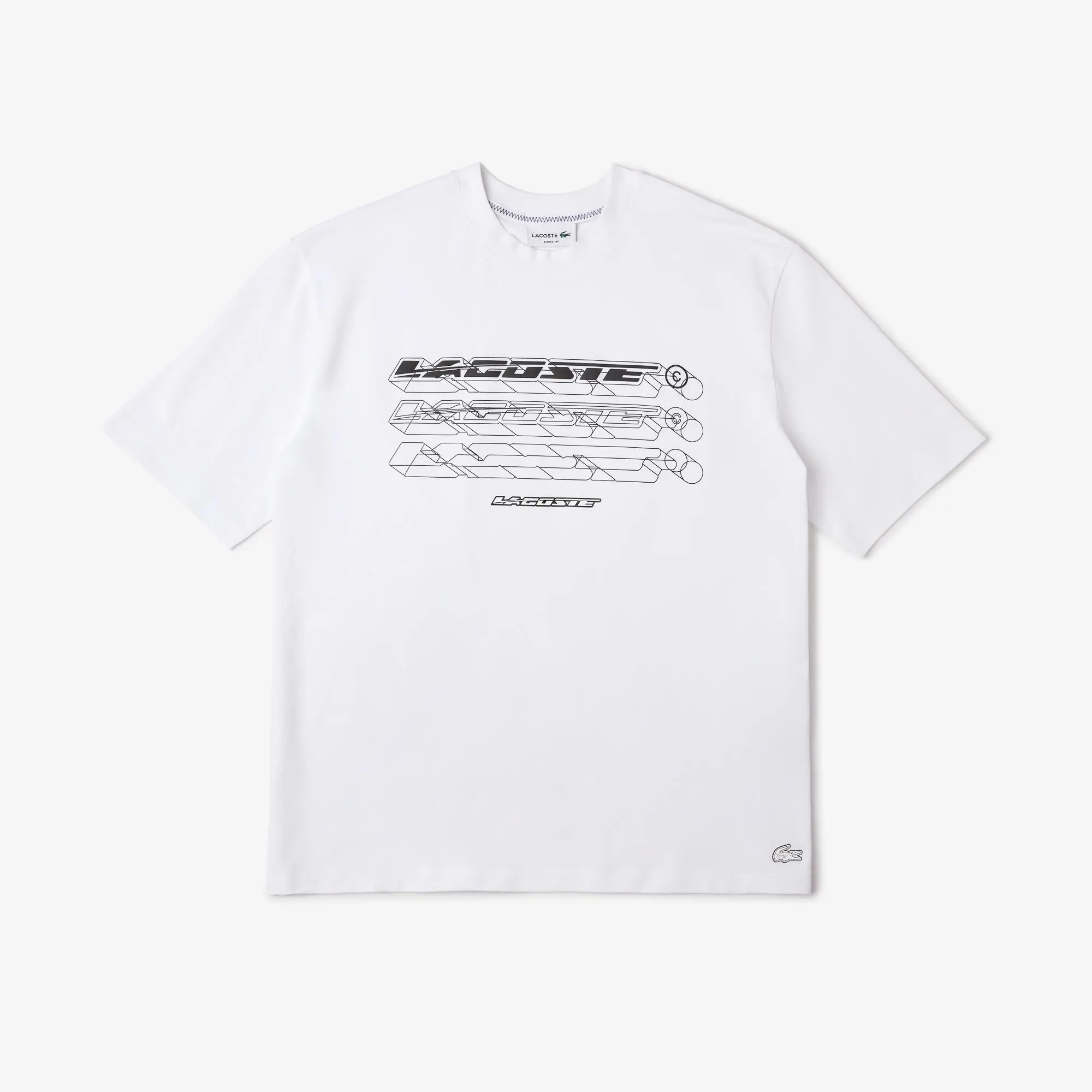 Lacoste Men’s Lacoste Loose Fit Organic Cotton Piqué T-shirt. 2