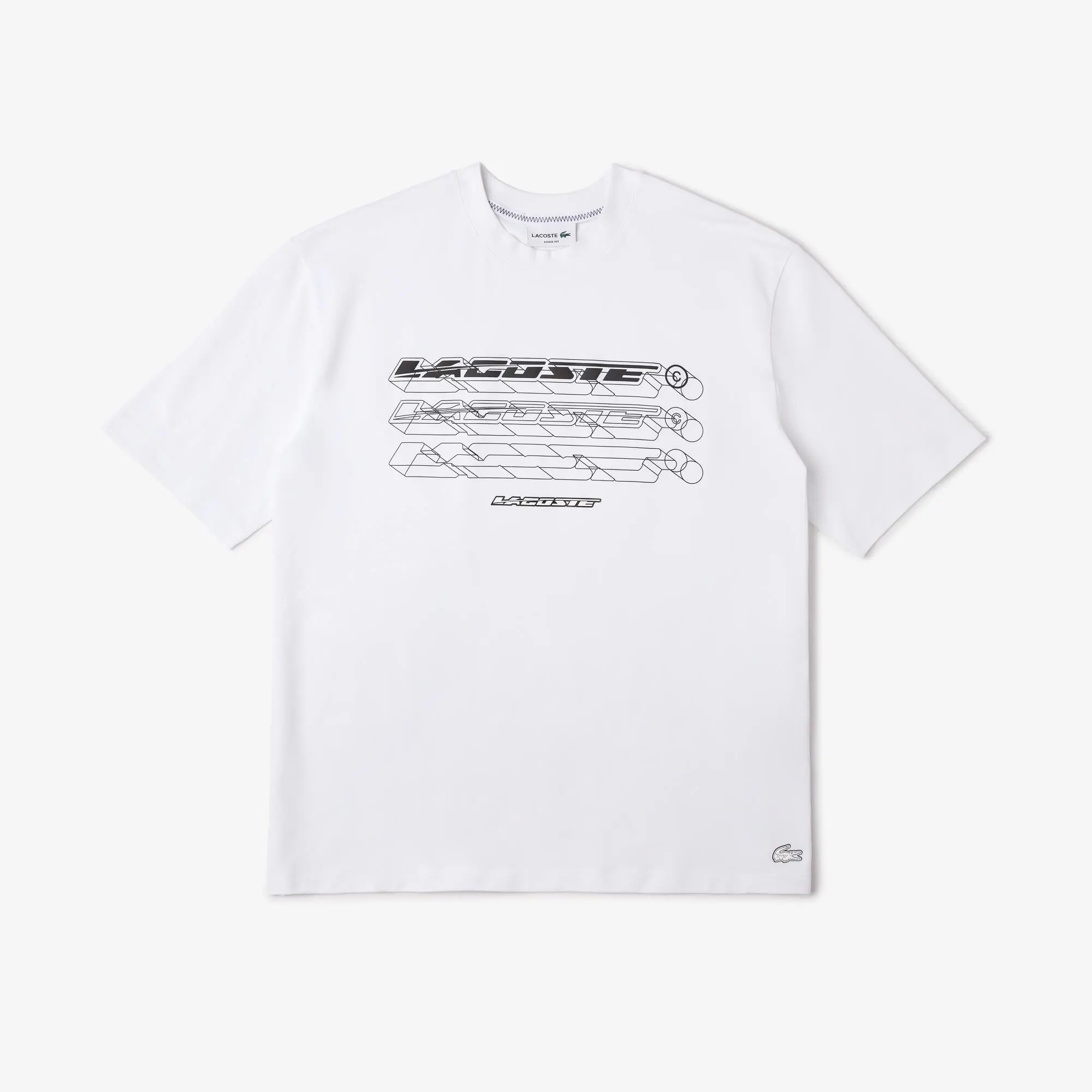 Lacoste T-shirt homme Lacoste loose fit en piqué de coton biologique. 2