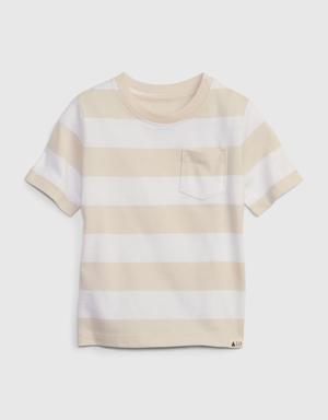 Gap Toddler 100% Organic Cotton Mix and Match Graphic T-Shirt beige