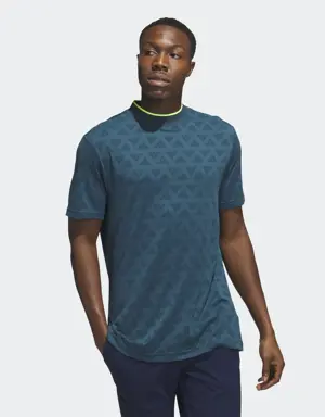 Adidas Adi Jacquard Mock Golf Polo Shirt. 2 Adidas Adi Jacquard Mock Golf Polo Shirt. 2