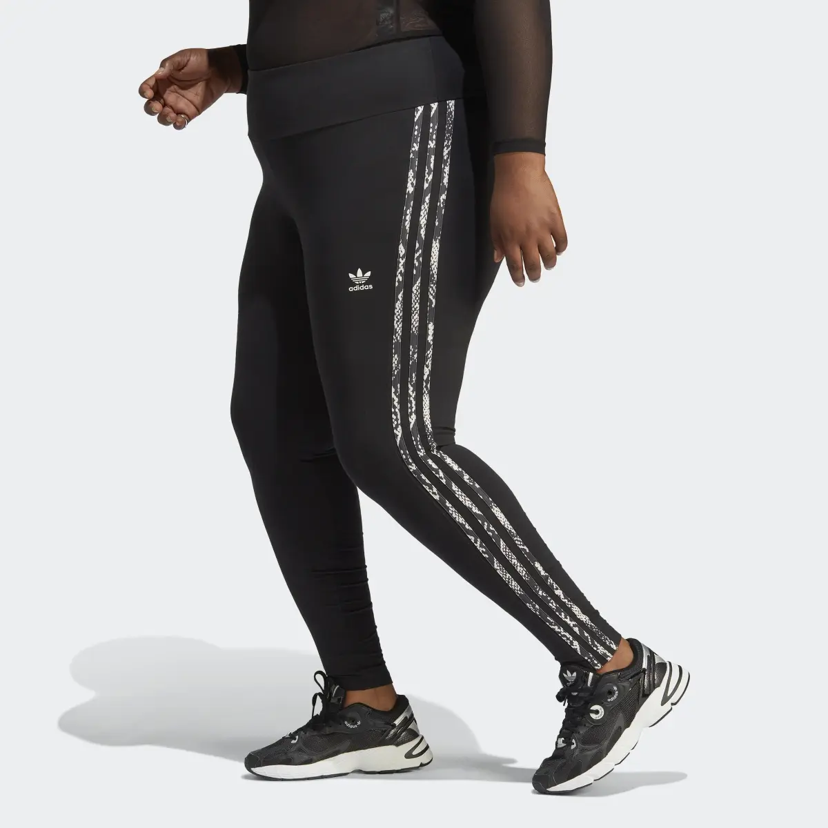 Adidas Leggings 3-Stripes (Plus Size). 2