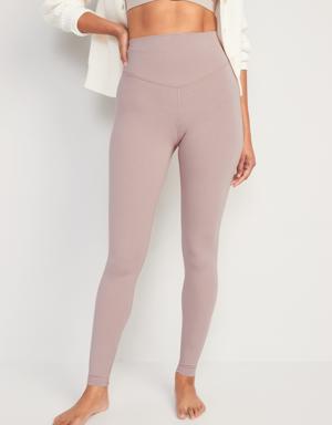 Old Navy Extra High-Waisted PowerChill Hidden-Pocket Leggings for Women pink