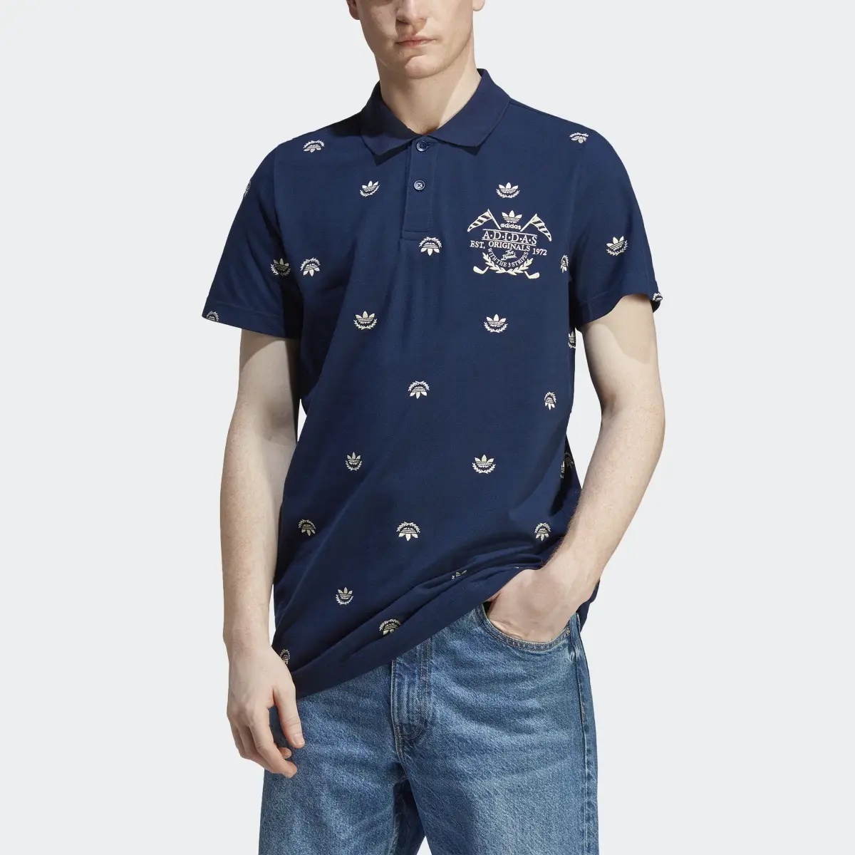 Adidas Graphics Archive Polo Shirt. 1