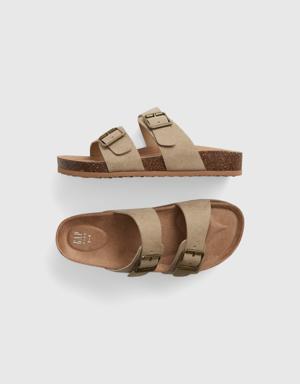 Kids Buckle Cork Sandals multi