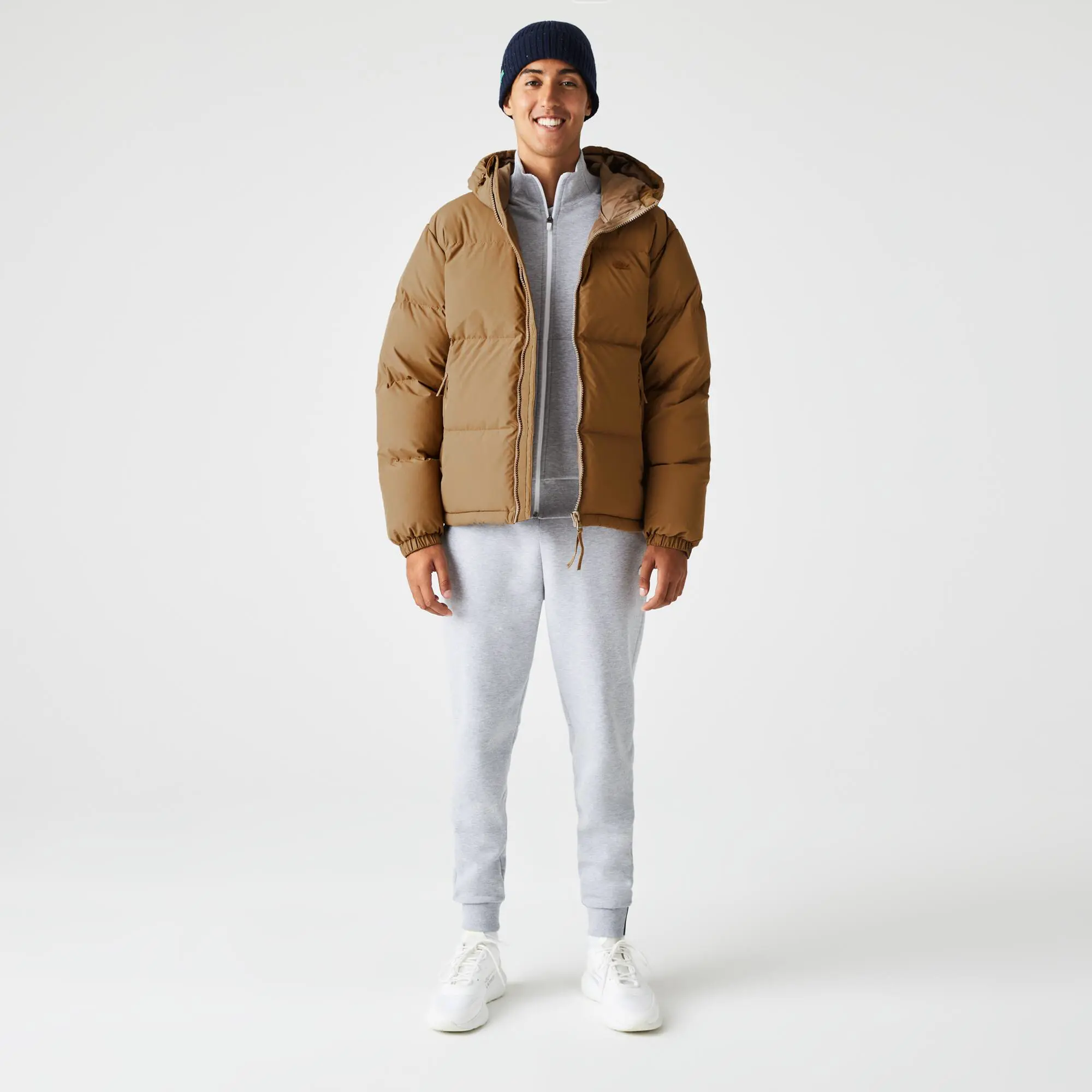 Lacoste Men's Water-Repellent Puffer Jacket. 1