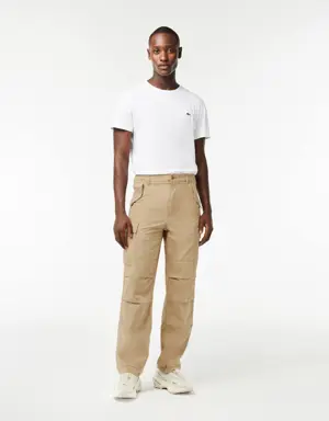 Men's Straight Fit Cotton Cargo Pants