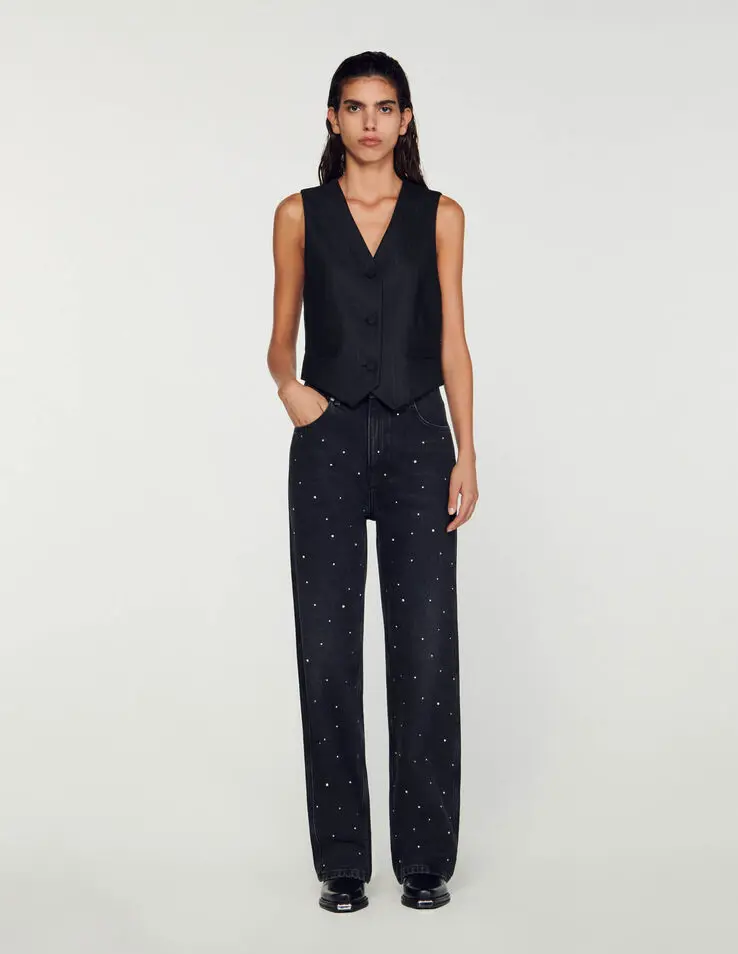 Sandro Rhinestone jeans. 1