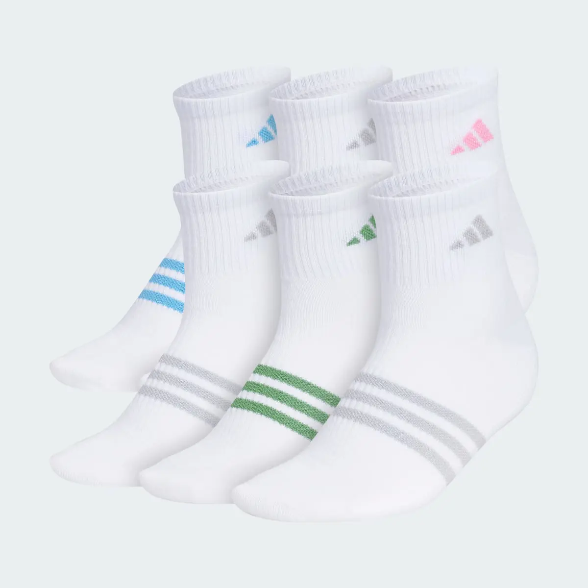 Adidas Superlite 3.0 6-Pack Quarter Socks. 2