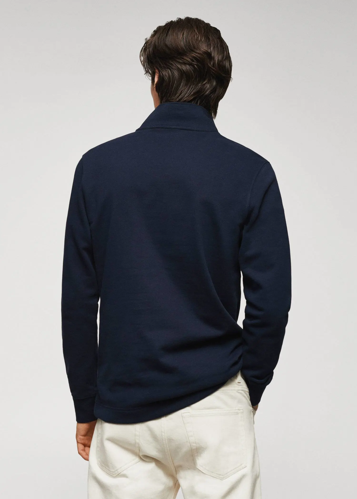 Mango Sweat-shirt coton col zippé. 3