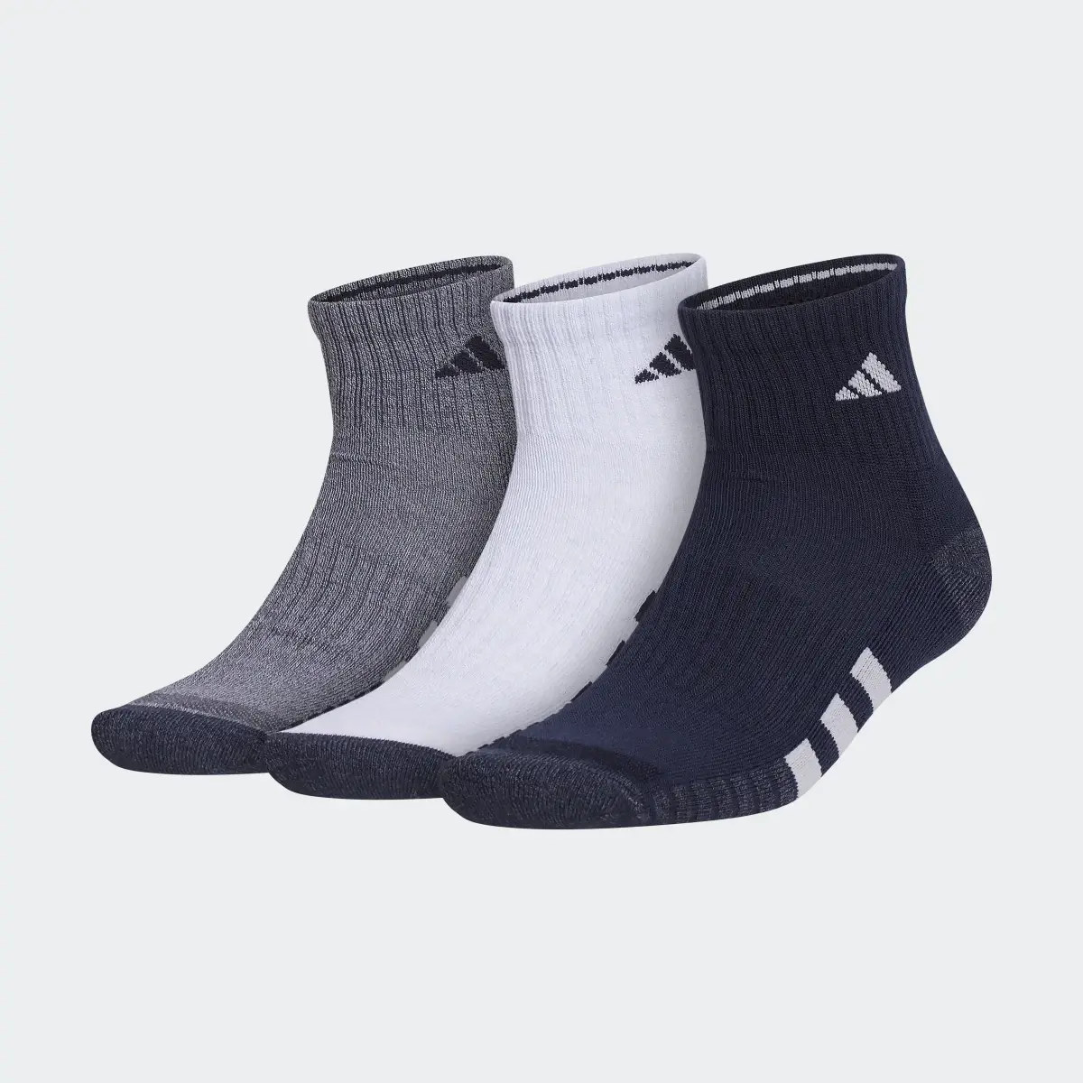 Adidas Cushioned Color Quarter Socks 3 Pairs. 2