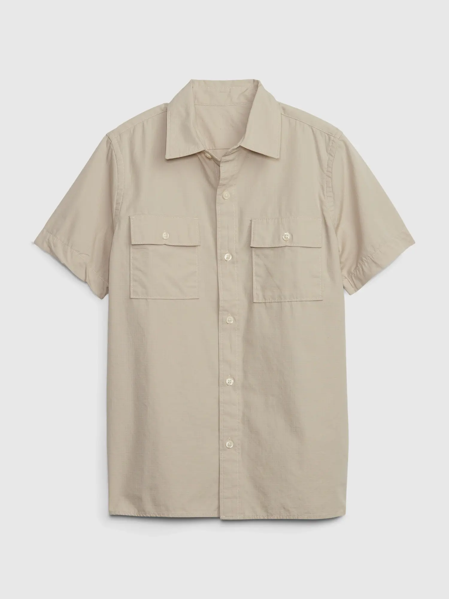 Gap Kids Utility Shirt beige. 1