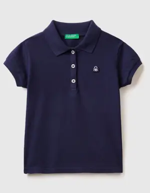 regular fit polo in organic cotton