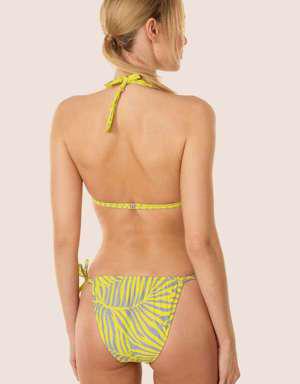 3520 Sarı Üçgen Bikini Takımı
