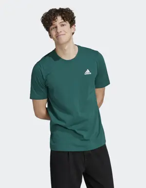 Essentials Single Jersey Embroidered Small Logo Tee