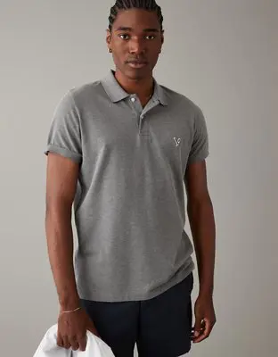 American Eagle Super Soft Legend Slim Fit Pique Polo Shirt. 1