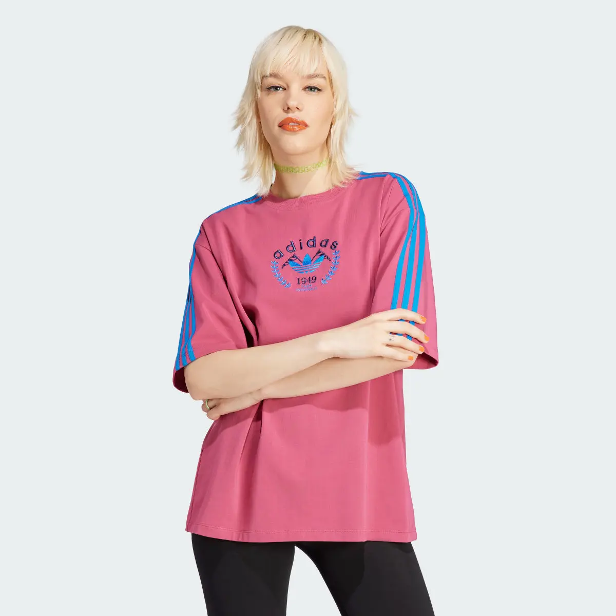 Adidas Crest Embroidery Tee. 2