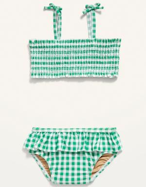 2-Piece Smocked Bikini Swim Set for Baby green