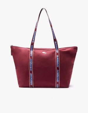 Women's Lacoste Colour-Block Branded Handle Shopping Bag