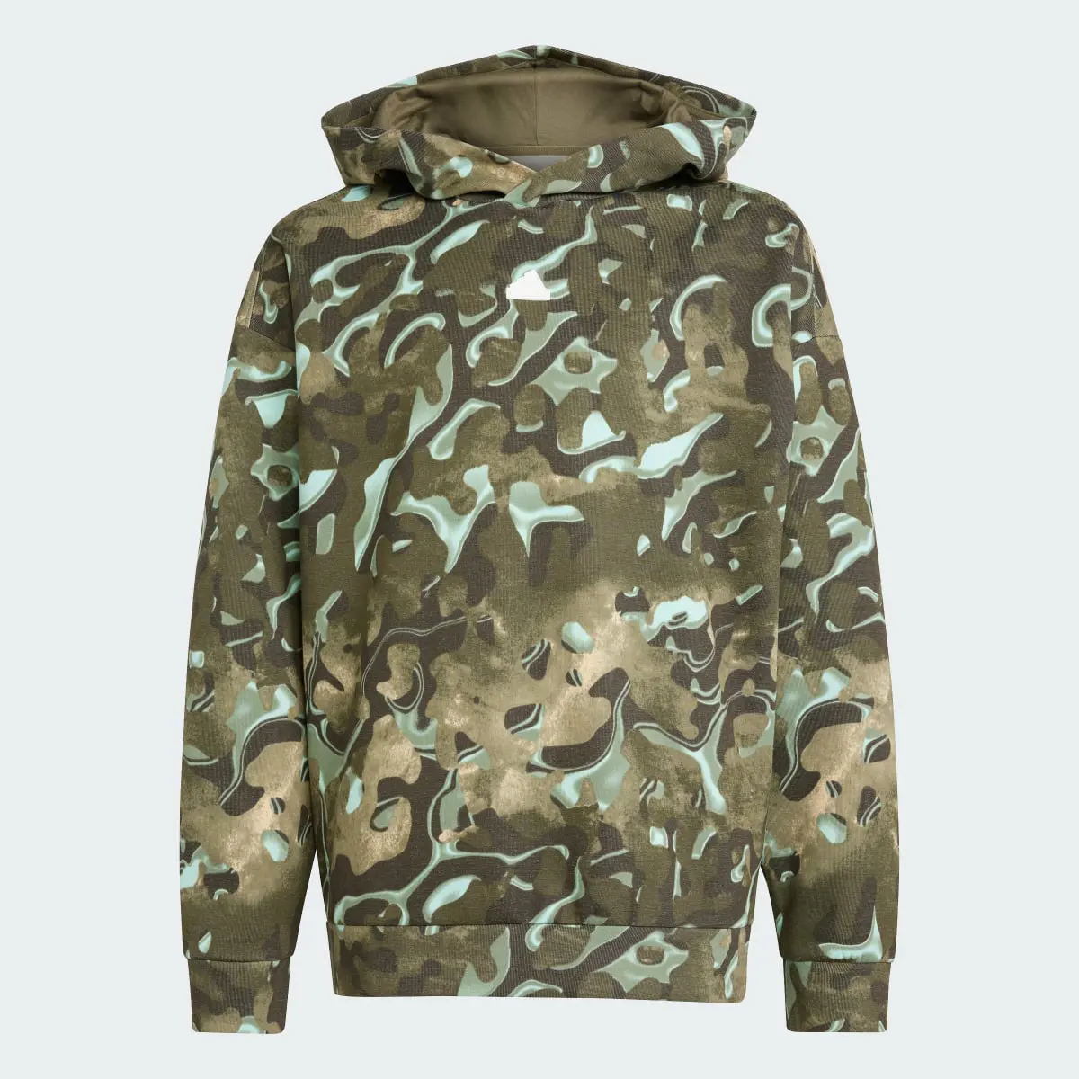 Adidas Future Icons Allover Print Hoodie Kids. 3