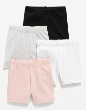 Old Navy Jersey Biker Shorts 4-Pack for Toddler Girls multi