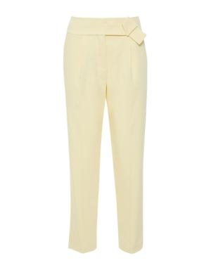 Yellow Trousers with Slits On The Legs