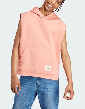 Adidas Lounge Sleeveless Fleece Hoodie