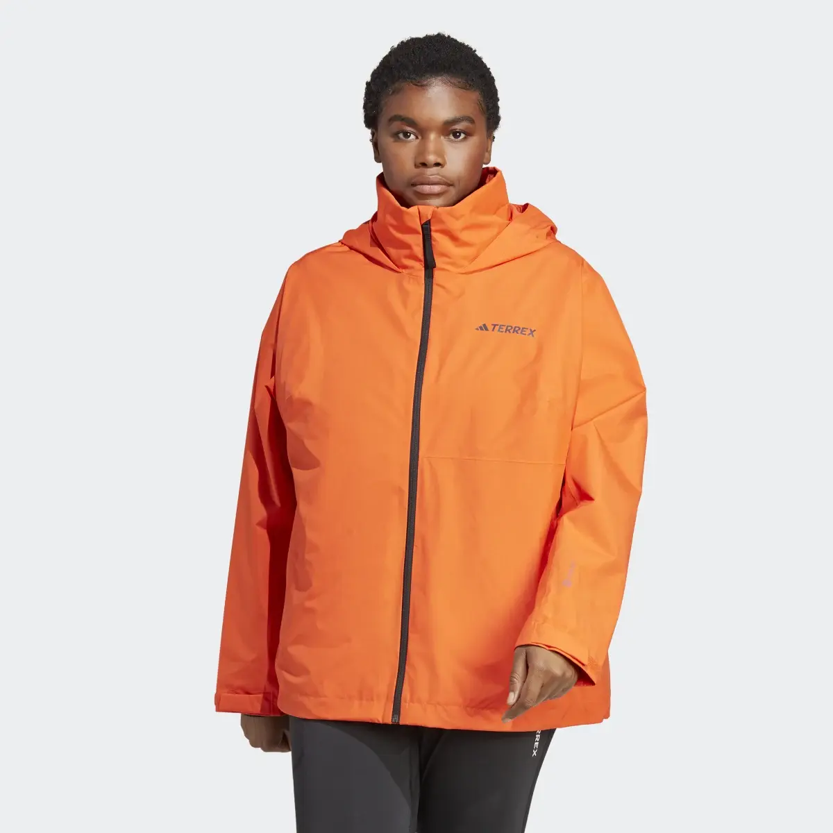 Adidas Terrex Multi RAIN.RDY 2-Layer Rain Jacket (Plus Size). 2