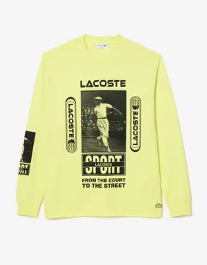 Loose fit T-shirt with René Lacoste print