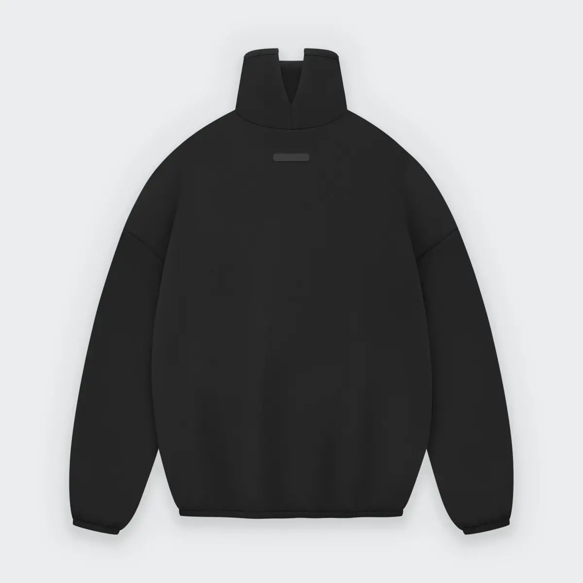 Adidas Fear of God Athletics Suede Fleece Mock Neck. 2