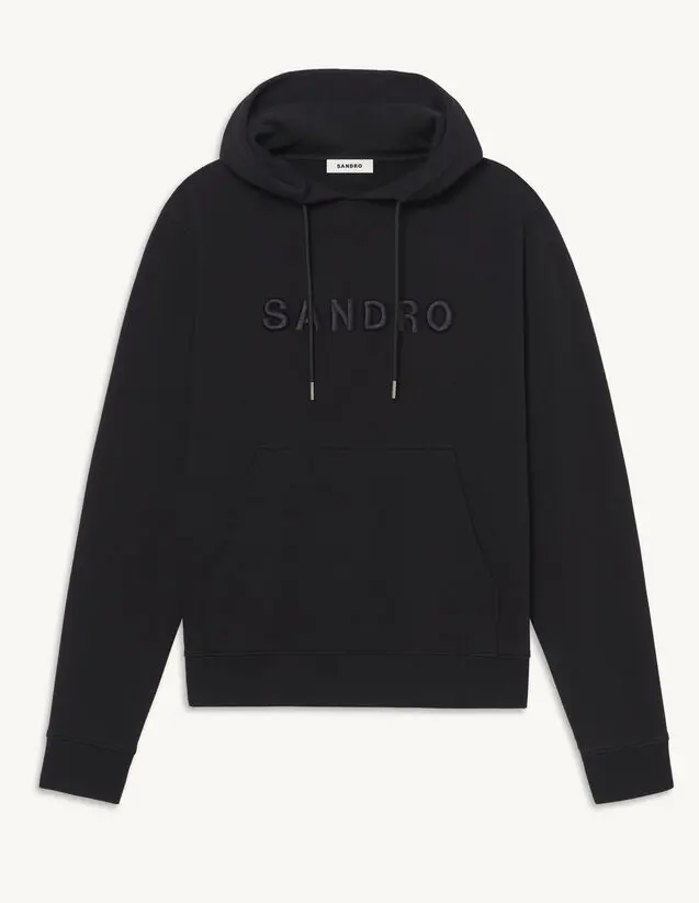 Sandro Embroidered hoodie. 2