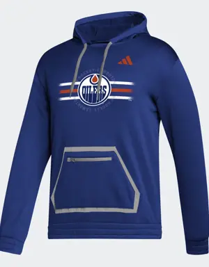 Adidas Oilers Team Issue Pullover Hoodie