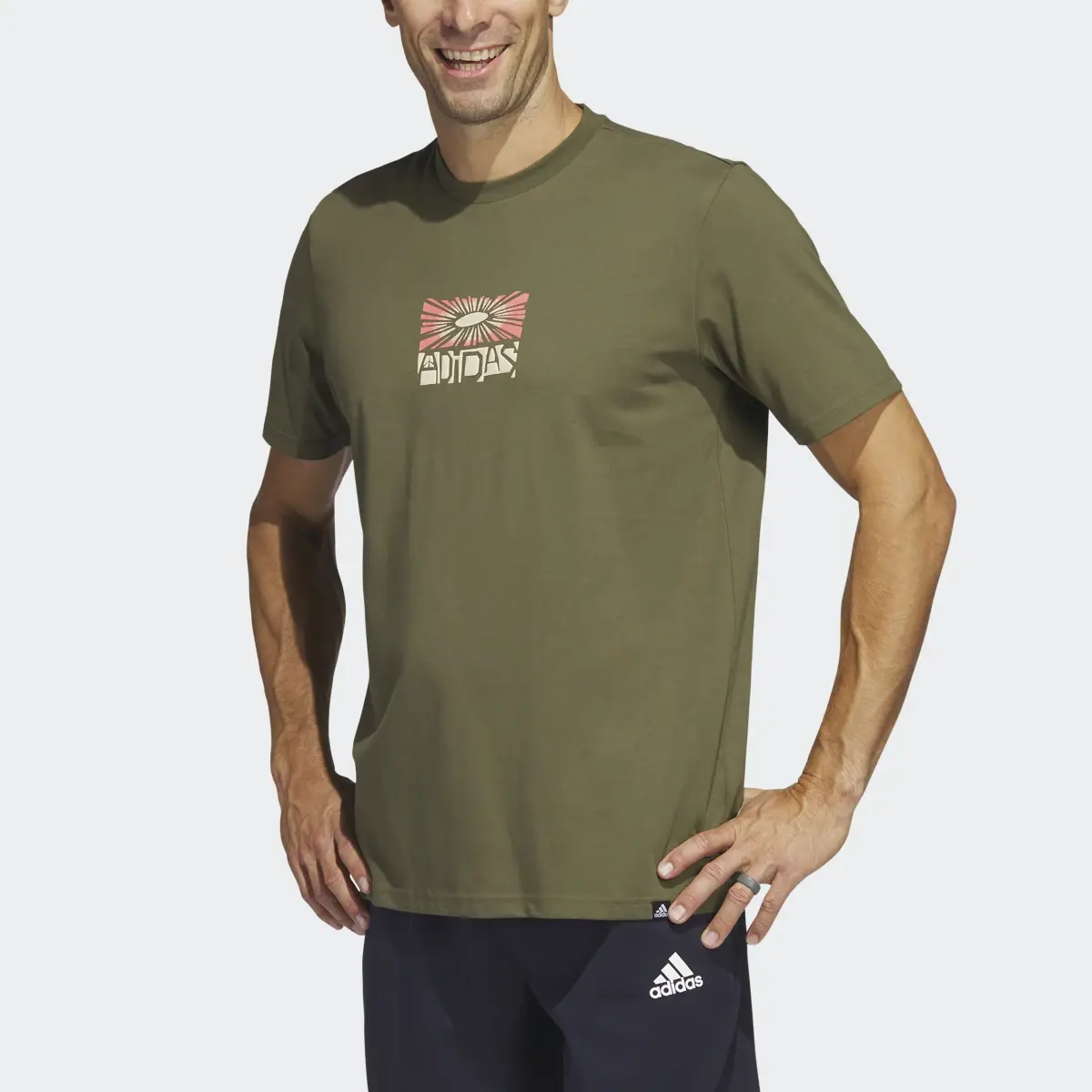 Adidas Playera Estampada Sport Optimist Icons Sportswear. 1