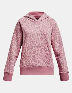 Girls' UA Rival Fleece Printed Hoodie